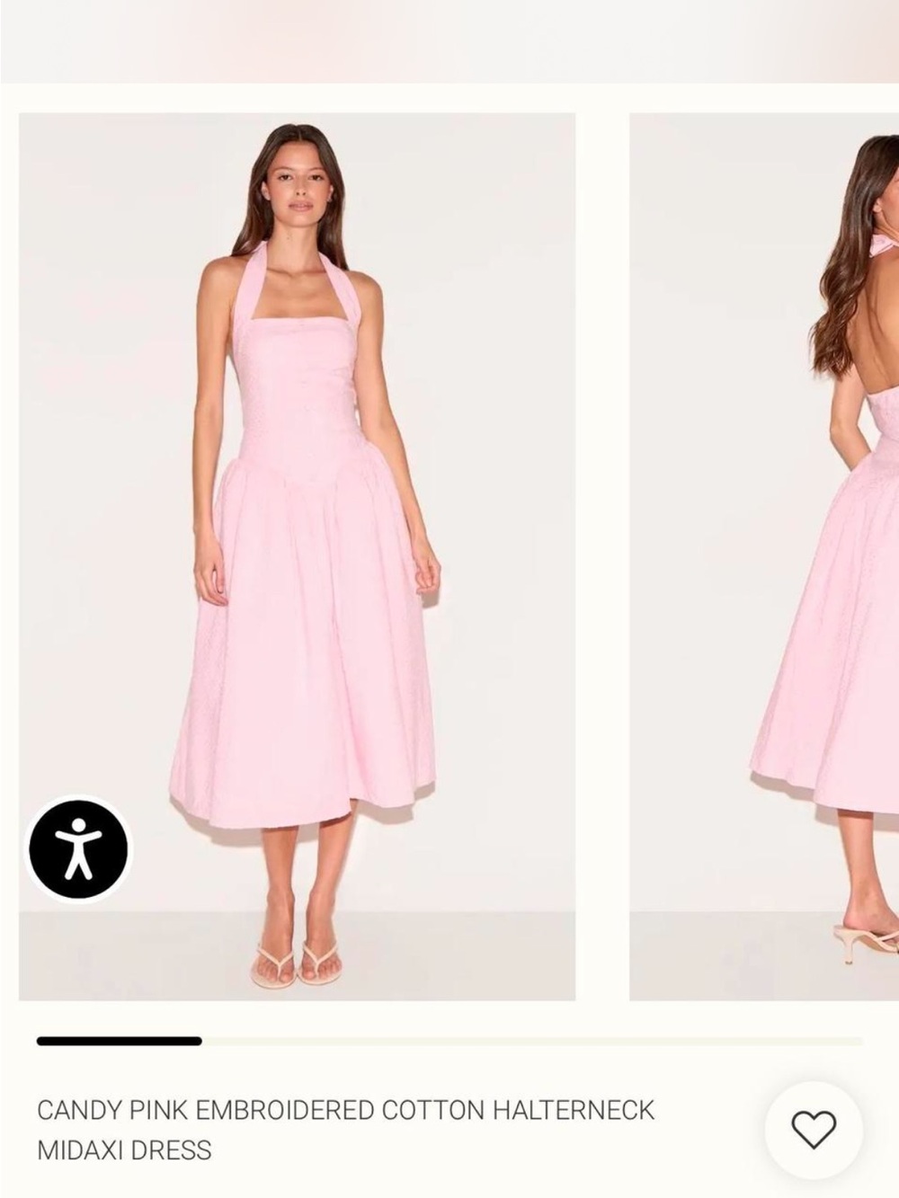 Pink Halterneck Midaxi Dress - Candy Pink